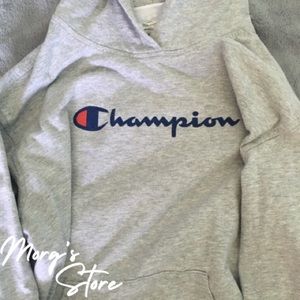 grey champion hoodie